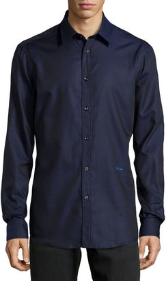 Just Cavalli Long-Sleeve Dress Shirt, Blue