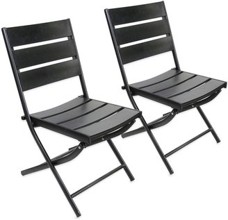 Bed Bath & Beyond Canyon Dining Chairs in Black (Set of 2)