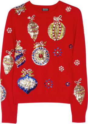 Meadham Kirchhoff Maria embroidered knitted sweater