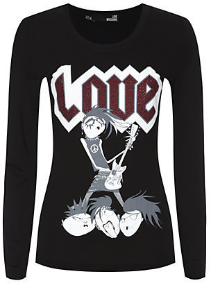 Love Moschino Love Rock Embellished Top