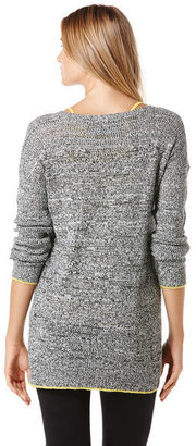 C&C California Cotton angora mesh sweater