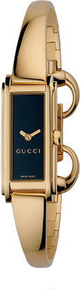 Gucci YA109524 G-Line Collection Gold PVD Bangle Watch