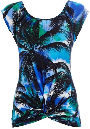 Wallis Washed palm twist front top