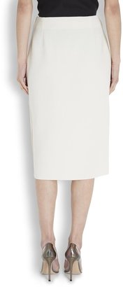 Altuzarra Cream panelled wool pencil skirt