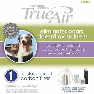 Hamilton Beach Replacement Carbon Pet Filter. Works with TrueAir 04384