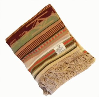 Pendleton Old Hickory Wool Santa Fe Tan Throw Blanket