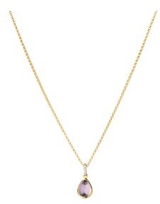 Links of London Luna Gems 18ct Yellow Gold, Amethyst & Diamond Necklace
