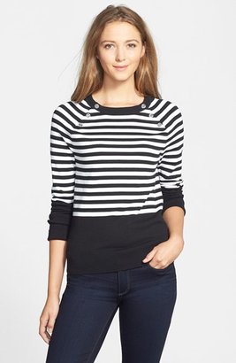 Anne Klein Colorblock Stripe Sweater