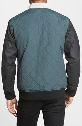 RVCA 'Killing Moon' Quilted Jacket with Wax Coated Sleeves