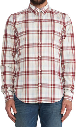 7 For All Mankind Oversized Plaid Button Up