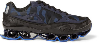 Raf Simons Adidas Bounce Camouflage-Patterned Canvas Sneakers