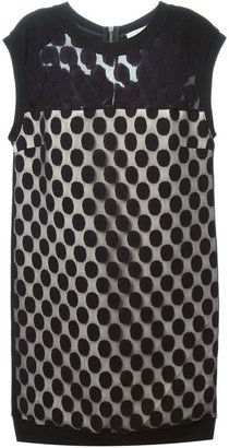 CNC Costume National 'Panna' dotted sheer dress