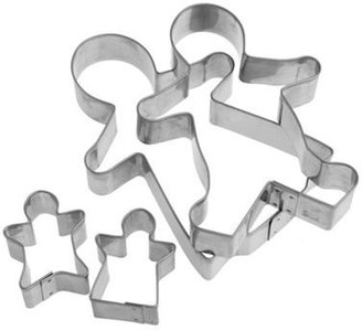 Kitchen Craft 'Sweetly Does It' stainless steel set of four gingerbread family cookie cutters