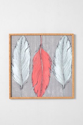 Urban Outfitters DENY Designs Wesley Bird For DENY Feathered Framed Wall Art