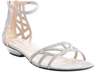 Armani 746 Armani grey suede beaded detail strappy sandals