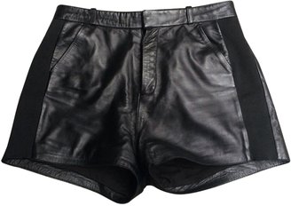 American Retro Leather Shorts