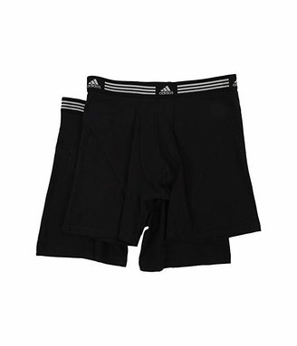 adidas Athletic Stretch 2-Pack Boxer Brief (Black/Black/Black/Black) Men's Underwear