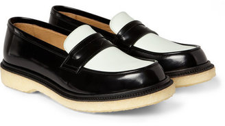 Adieu Two-Tone Crepe-Soled Penny Loafers