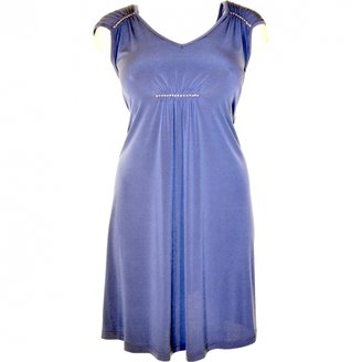 Galliano Blue Synthetic Dress