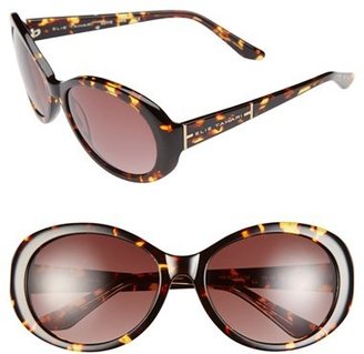 Elie Tahari 'Glam' 56mm Oval Sunglasses