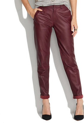 Madewell Leather Slim Trousers