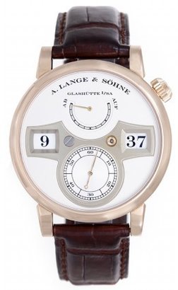 excellent (EX) A. Lange & Sohne Zeitwerk 18k Rose Gold Men's Watch 140.032 /LS1404AD -  Manual winding.