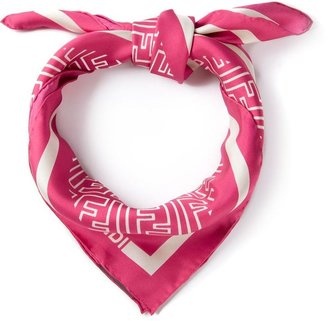 Fendi logo print scarf