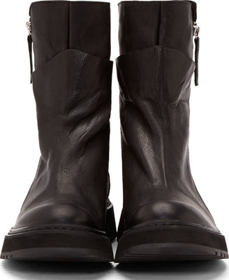 Cinzia Araia CA by Black Leather Zip Boots