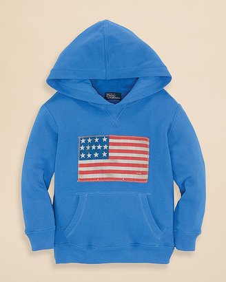 Ralph Lauren Childrenswear Boys' American Flag Hoodie - Sizes 2-7