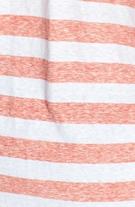 Sejour Stripe Yarn Dye Raglan Sleeve Tee (Plus Size)