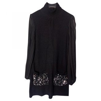 Manoush Black Wool Dress