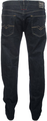 Replay Lenrick 11oz Blue/ Black Comfort Denim Regular/ Slim Jeans