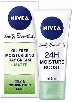 Nivea Daily Essentials Oil Free Moisturising Day Cream For Oily to Combination Skin 50ml