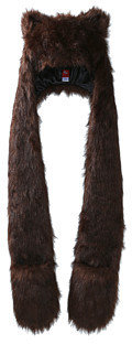 San Diego Hat Company FFH6778 Faux Fur Hood Scarf
