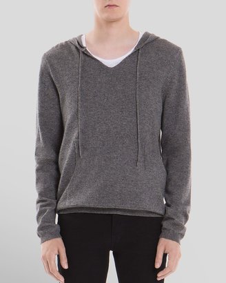 Sandro West Wool-Cashmere Hoodie