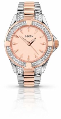 Seksy - Ladies Round Two-Tone Bracelet Watch 4233.37