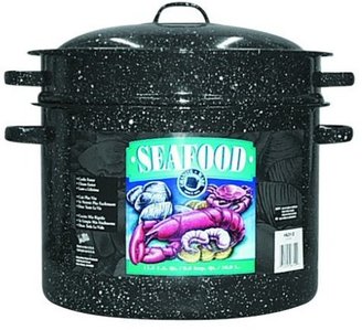 Granite Ware 6312-4 11.5-Quart Seafood Pot with Steamer amd Drainer Insert