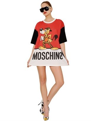 Moschino Printed Light Cotton Jersey T-Shirt