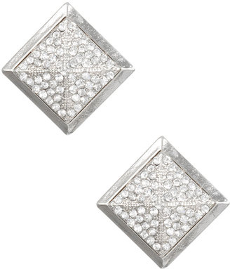 Arden B Pave Pyramid Stud Earring