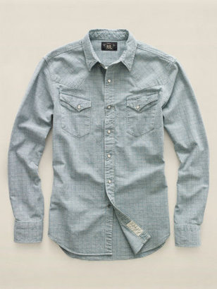 Ralph Lauren RRL Indigo-Dyed Western Shirt