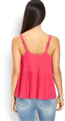 Forever 21 Contemporary Pleated Chiffon Cami