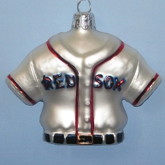 Kurt Adler Glass Red Sox Jersey Ornament, 3.25"