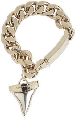 Givenchy Gold tone shark tooth bracelet