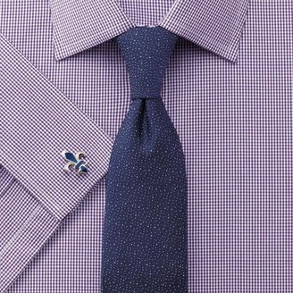 Charles Tyrwhitt Purple puppytooth check extra slim fit shirt