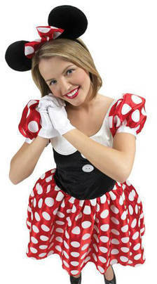 Braun Fancy Dress Disney Minnie Mouse Costume - Size 8-10.