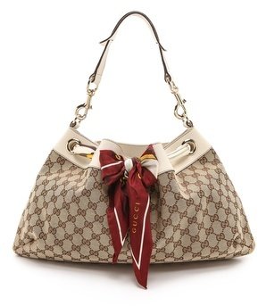 Gucci What Goes Around Comes Around Positano Scarf Hobo