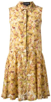 Saloni floral blouse dress