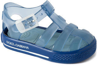 Dolce & Gabbana transparent plastic sandals - blue