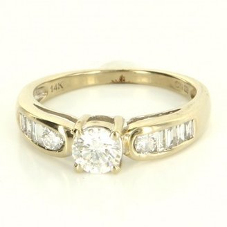excellent (EX) Vintage 14 Karat White Gold Diamond Engagement Ring