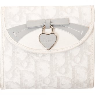 Christian Dior White Leather Wallet